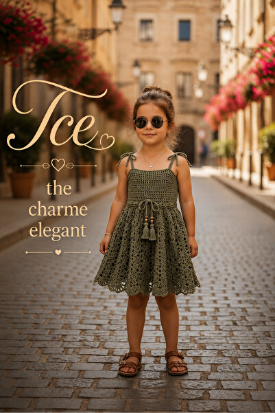 tce the charme elegant Hand-Knitted Custom Design Baby Dress