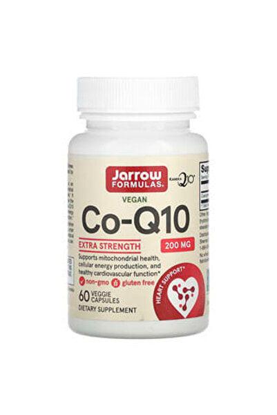 Jarrow Formulas Co-Q10, 200 mg, 60 Bitkisel Kapsül
