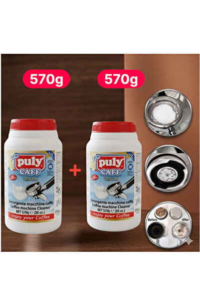 Puly Caff مسحوق تنظيف ماكينات صنع الاسبريسو 570×2 جرام