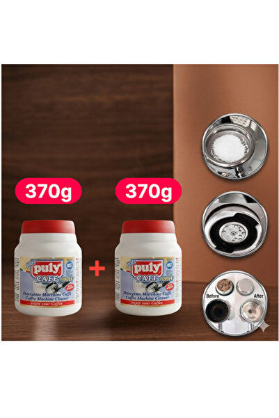 Puly Caff مسحوق تنظيف ماكينات صنع الاسبريسو 2×370 جرام