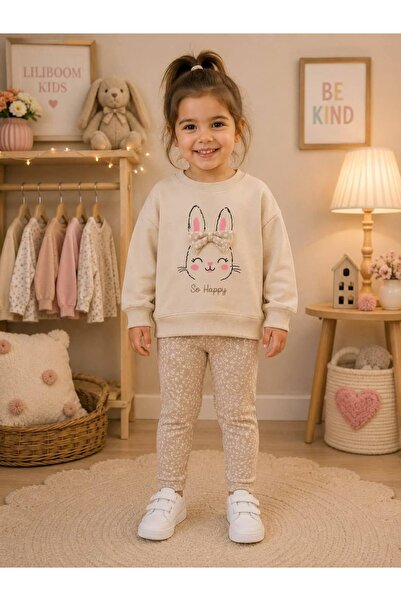 Liliboom Kids Girls' Rabbit 2-Ply Cotton 1-4 Years Old 2-Piece Set