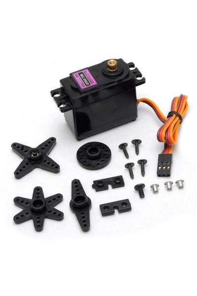 Sensör Modül MG996R Servo Motor Dişli Seti Tower Pro 180 Derece