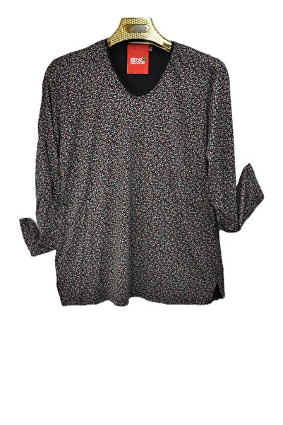 elma abone Plus Size Women's Combed Cotton Blouse