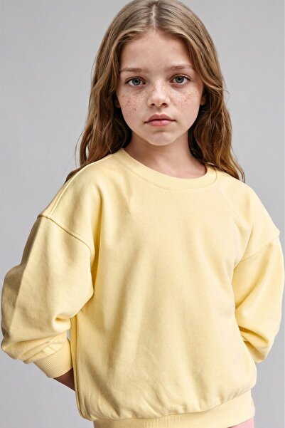 DeFacto Relax Fit Basic Sweatshirt for Girls E6842A826Au