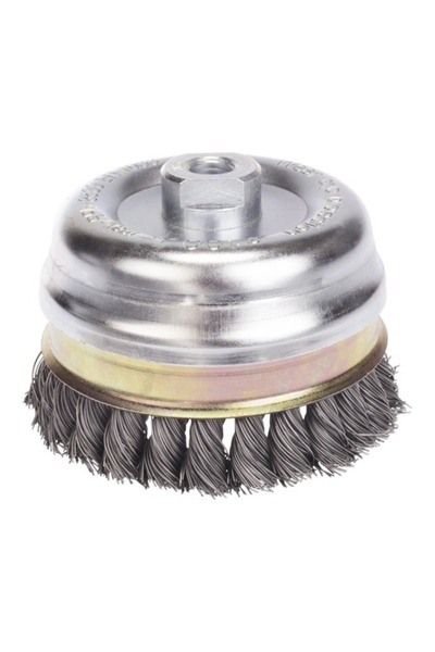 OEM Lessmann συρματόβουρτσα κυπελλοειδής Ø100mm, από σκληρό ατσάλινο σύρμα