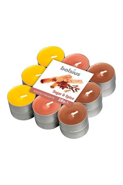 Bolsius Set 3 x 18 Lumanari Pastila, 4 Ore, Scortisoara