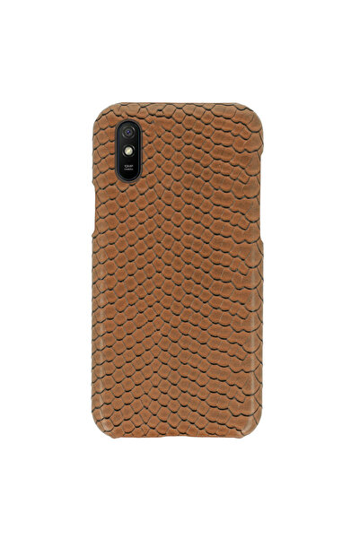 VENNUS Wild Case Σκληρή Θήκη από Δερματίνη PU Σχέδιο 2 Καφέ (Xiaomi Redmi 9A ...