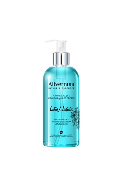 Allvernum Săpun hidratant pentru mâini și duș lotus/iarbă de jasmin, 300 ml