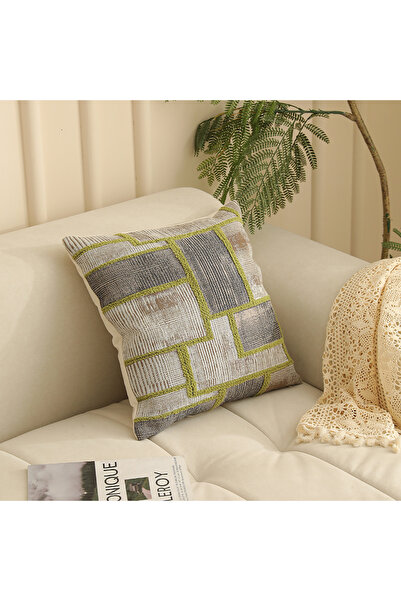 Cannon Decorative Cushion, Polyester Jacquard, 45 x 45 cm, Design TH-SM3685-1A