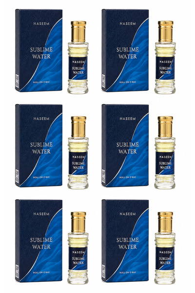Naseem Sublime Water Roll-On Perfume Oil for Men - 6ml (Pack of 6)