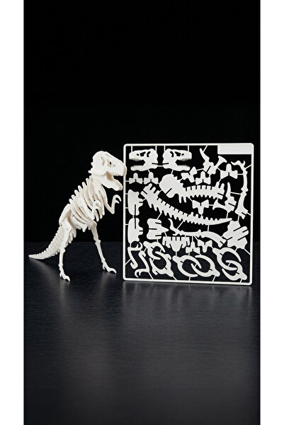 STAAU Çocuk 3D Dinosaur Skeleton Puzzle – Assemble Yourself Educational Dinos...
