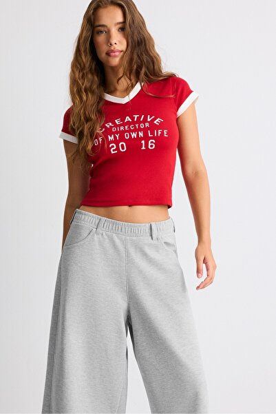 Stradivarius Penye bermuda şort