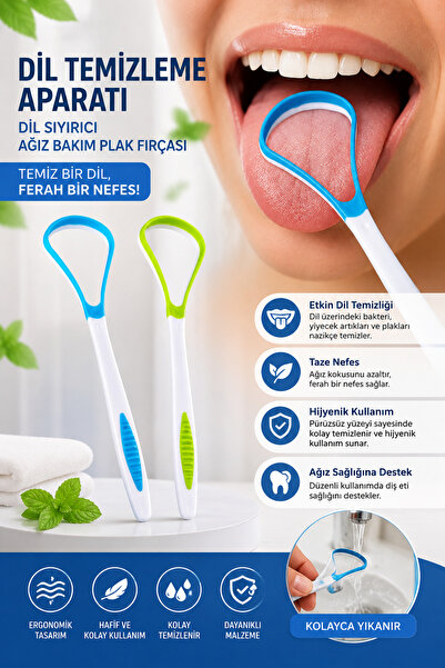 Javidan Beauty Dil Temizleme Aparatı Dil Sıyırıcı Ağız Bakım Plak Fırçası