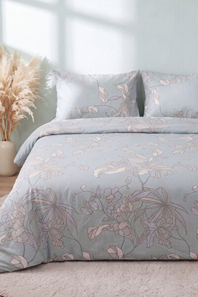 Rivaİstanbul Mint Liora Ranforce Double Duvet Cover Set – 4 Pieces