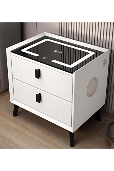 Generic Common Fashion Model Smart Bedside Table with Minimalist Modern Desig...