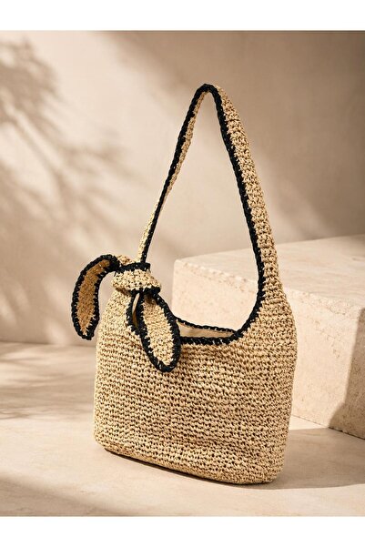 Luminos Butik Beige Straw Bag Cnt1116