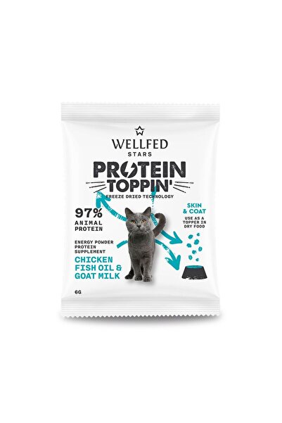 Wellfed Freeze Dried Protein Toppin’ Συμπλήρωμα Διατροφής Γάτας με Κοτόπουλο ...