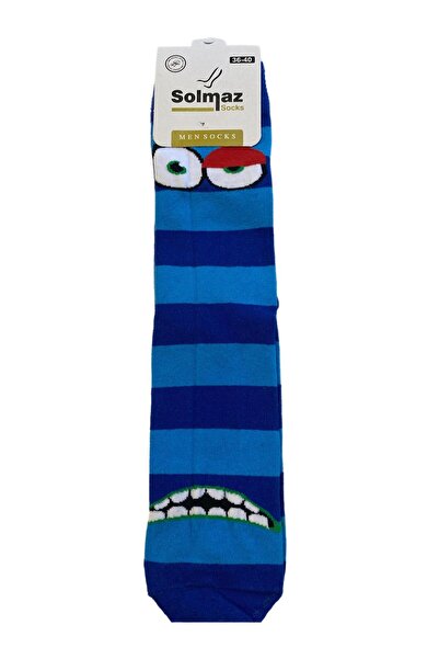 Generic Brand Cute Blue Monster Unisex Socks (Size 36-40)