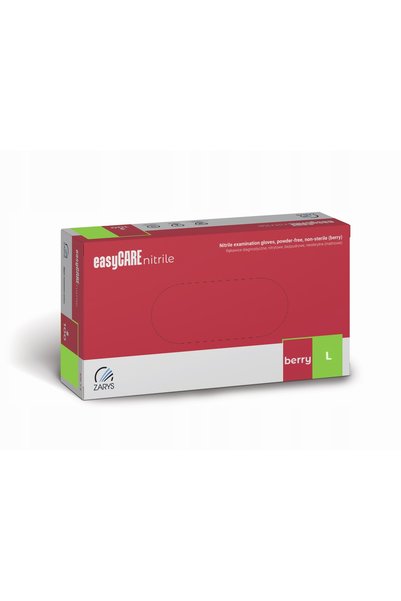 ZARYS Mănuși din nitril FĂRĂ PUDRĂ easyCARE zmeură r.L 1000 buc.