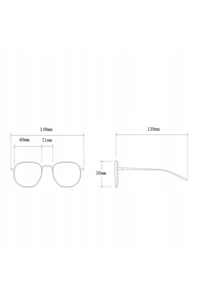 NO BRAND Ochelari de soare eleganți GRADIENT Bronz OK360WZ1