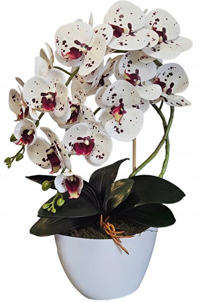 NO BRAND Flori artificiale de orhidee Phalaenopsis, realiste, lucrate cu măie...