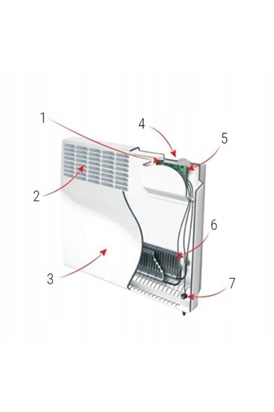 Atlantic Picioare pentru radiator F119, F120, BONJOUR, tip vertical