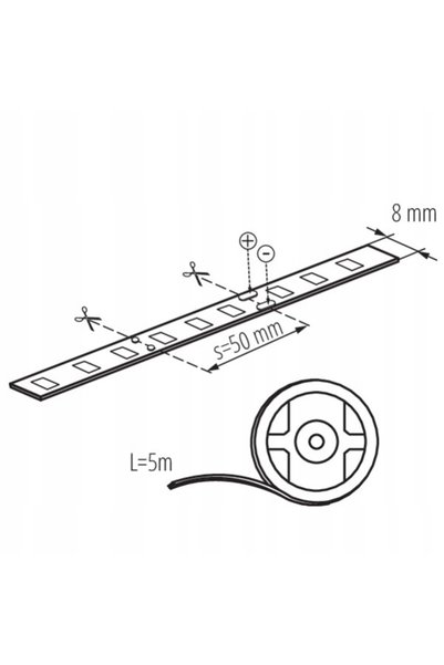 KANLUX Bandă LED ledsp-p 10W/M IP00 culoare caldă 24120