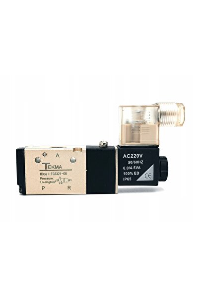 NO BRAND Electrovalvă TG2321-08 3/2 NC 1/4 220 V c.a. bobină