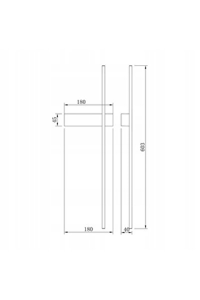 NO BRAND Aplică LED de perete 8W ARCO W4100-60GD Zuma Line