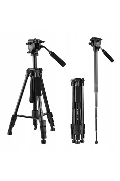 NO BRAND ANDOER TTT-005 TRIPOD FOTOGRAFIC CU CAP DE TRIPOD PENTRU CAMERĂ