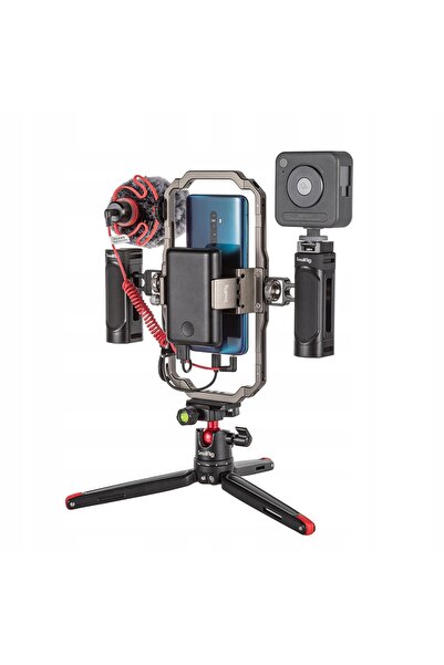 SmallRig Carcasă pentru cameră de telefon, kit video universal cu microfon 3384B