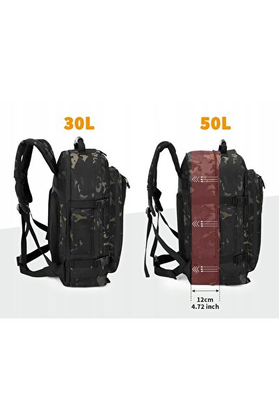 NO BRAND HUNTVP 30-50L Camuflaj Verde Rucsac Tactic Militar de Exterior pentr...