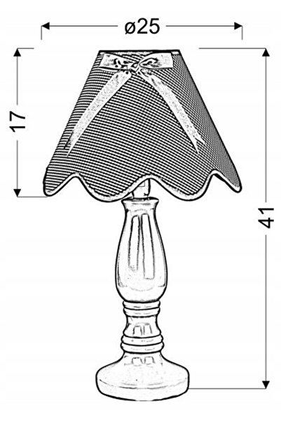 NO BRAND LAMPĂ LOLA DE BIROU GALBENĂ 1X40W E14 CU ABATJUR ROZ
