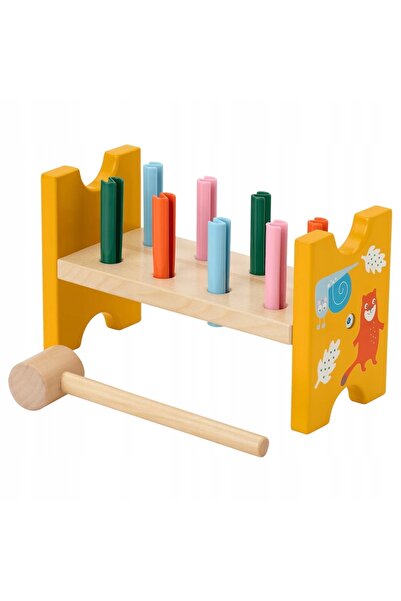 NO BRAND IKEA UPPSTA Jucărie din lemn de ciocănit cu ciocan