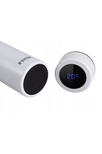NO BRAND Cana termică termos cu filtru 450ml afișaj LED marmură TB2319
