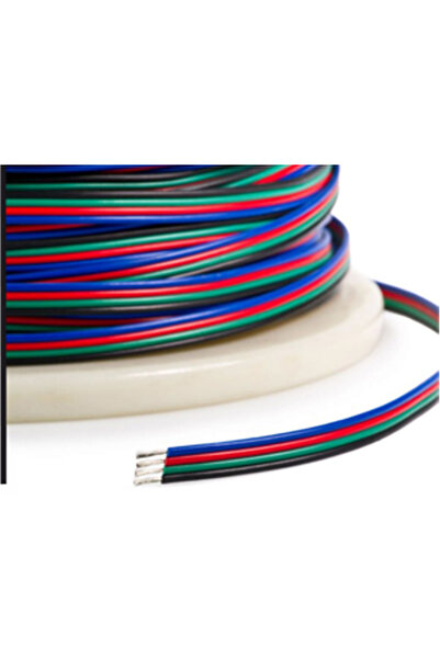 NO BRAND Bandă LED RGB cu 4 fire, rolă de 100 metri, 4x0.35
