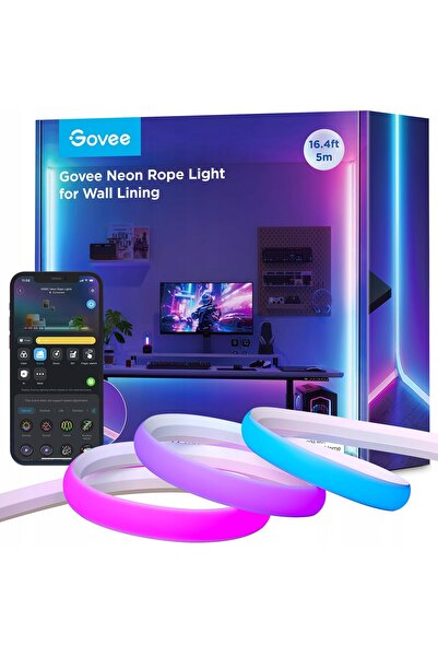 Govee Bandă LED Neon RGBIC 5m pentru Matter Alexa Google