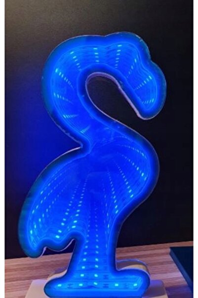 NO BRAND LAMPĂ DE NOAPTE LED 3D FLAMINGO CU EFECT DE FLAMING, 16 CULORI + TEL...