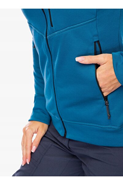 NO BRAND Hanorac din fleece pentru femei Turbat Peak - albastru închis XS