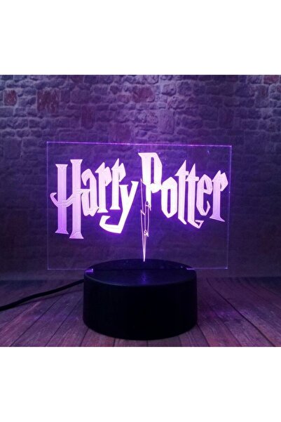 NO BRAND LAMPĂ LED 3D HARRY POTTER CU MESAJ COLORAT + TELECOMANDĂ USB