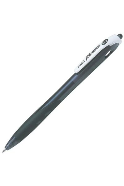 NO BRAND Pix automat Pilot, rexgrip begreen, negru 0.7mm, ecologic x 10