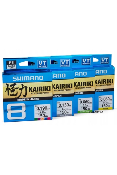 Shimano Plecionka Kairiki 8 0,13mm 300m Oțel Gri