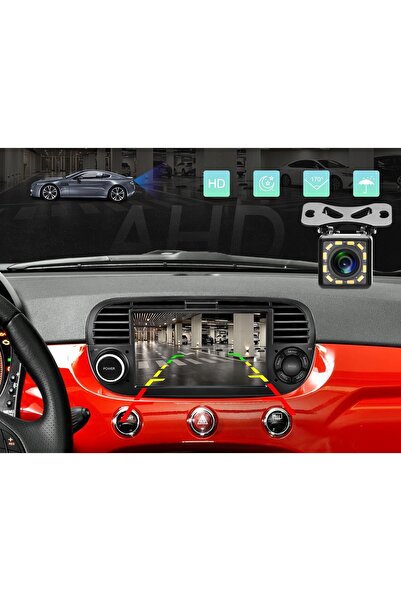 NO BRAND Radio auto pentru Fiat 500 2007-2015 WiFi CarPlay Android GPS FM 4GB...