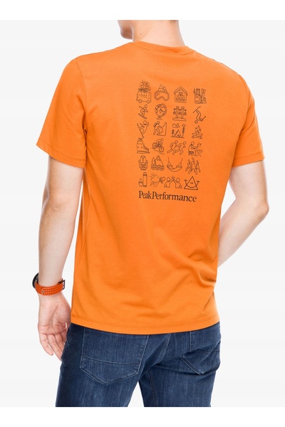 Peak Performance Tricou cu uscare rapidă, cu imprimeu grafic Explore - flacăr...