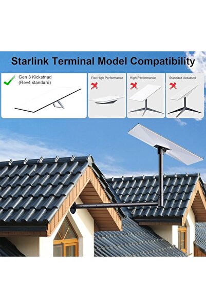 NO BRAND STARLINK GEN 3 SUPORT DE PERETE CU BRAȚ LUNG - MONTARE PE TAVAN/PERETE
