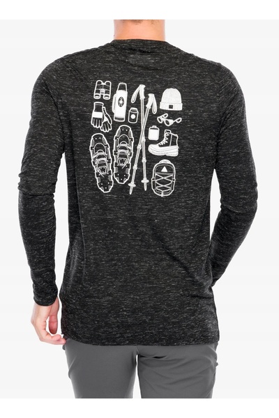 NO BRAND Bluză fără glugă Smartwool Merino Hemp Blend Gear Up LS Graphic - ne...