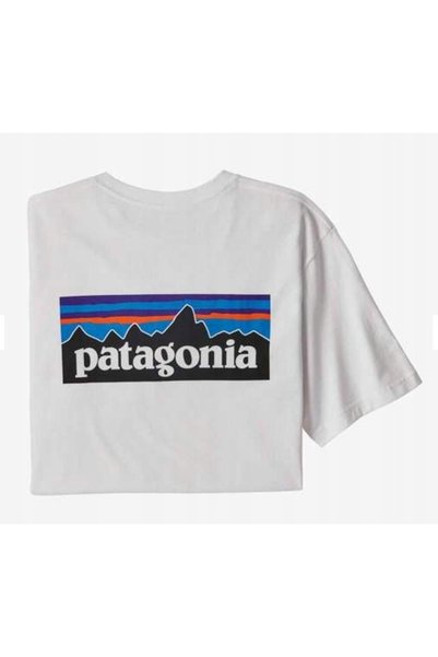 Patagonia Tricou din bumbac P-6 Logo Responsibili-Tee - alb M