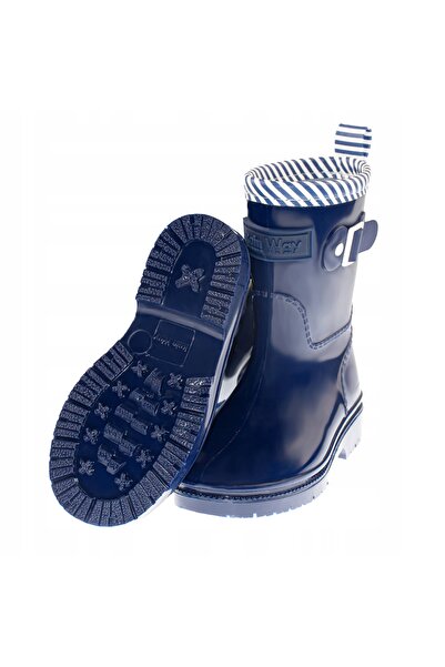 NO BRAND Cizme de ploaie pentru copii cu cataramă, de culoare bleumarin, Rain...