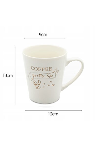 NO BRAND Set cadou 6 căni tradiționale universale de 330ml pentru cafea și ceai
