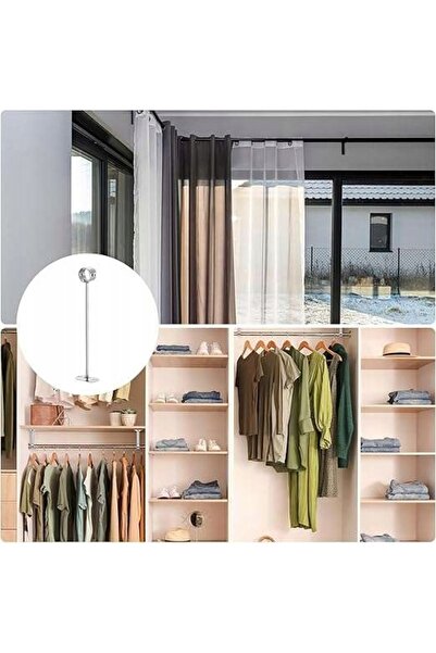 NO BRAND Suport de tavan pentru bară de perdea 350 x 32mm